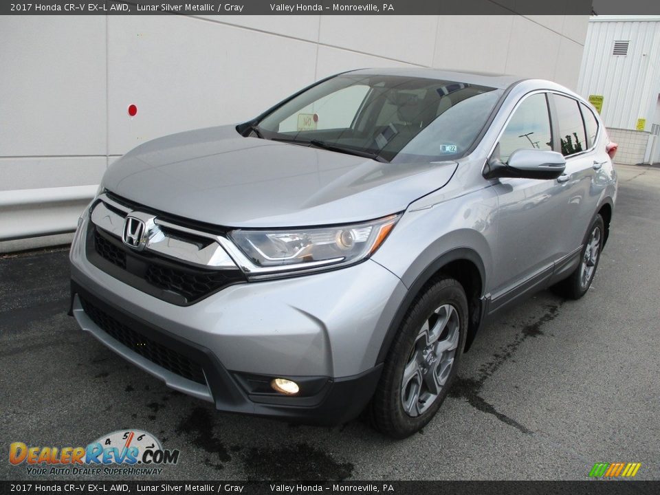 2017 Honda CR-V EX-L AWD Lunar Silver Metallic / Gray Photo #9