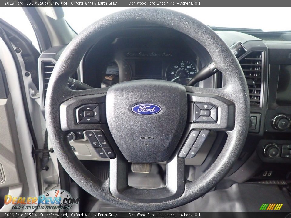 2019 Ford F150 XL SuperCrew 4x4 Oxford White / Earth Gray Photo #26