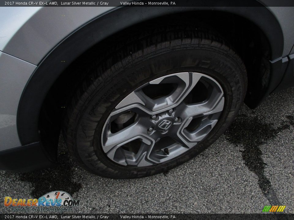 2017 Honda CR-V EX-L AWD Lunar Silver Metallic / Gray Photo #10