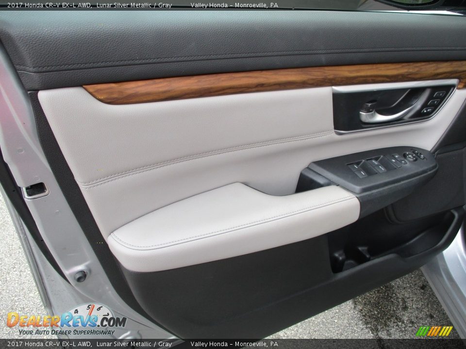 2017 Honda CR-V EX-L AWD Lunar Silver Metallic / Gray Photo #11