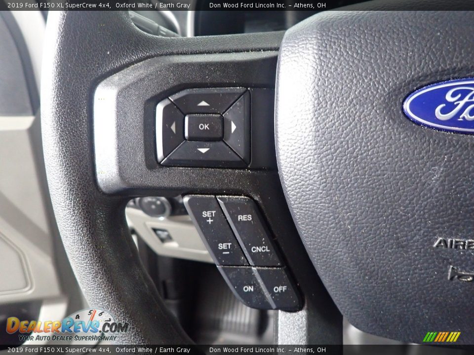 2019 Ford F150 XL SuperCrew 4x4 Oxford White / Earth Gray Photo #28