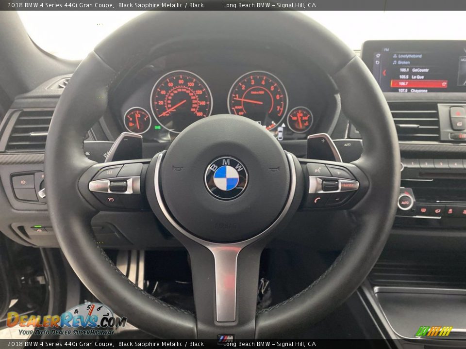 2018 BMW 4 Series 440i Gran Coupe Black Sapphire Metallic / Black Photo #18