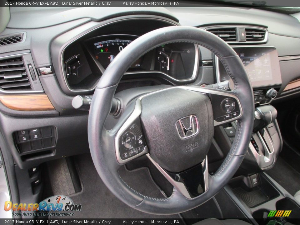 2017 Honda CR-V EX-L AWD Lunar Silver Metallic / Gray Photo #15
