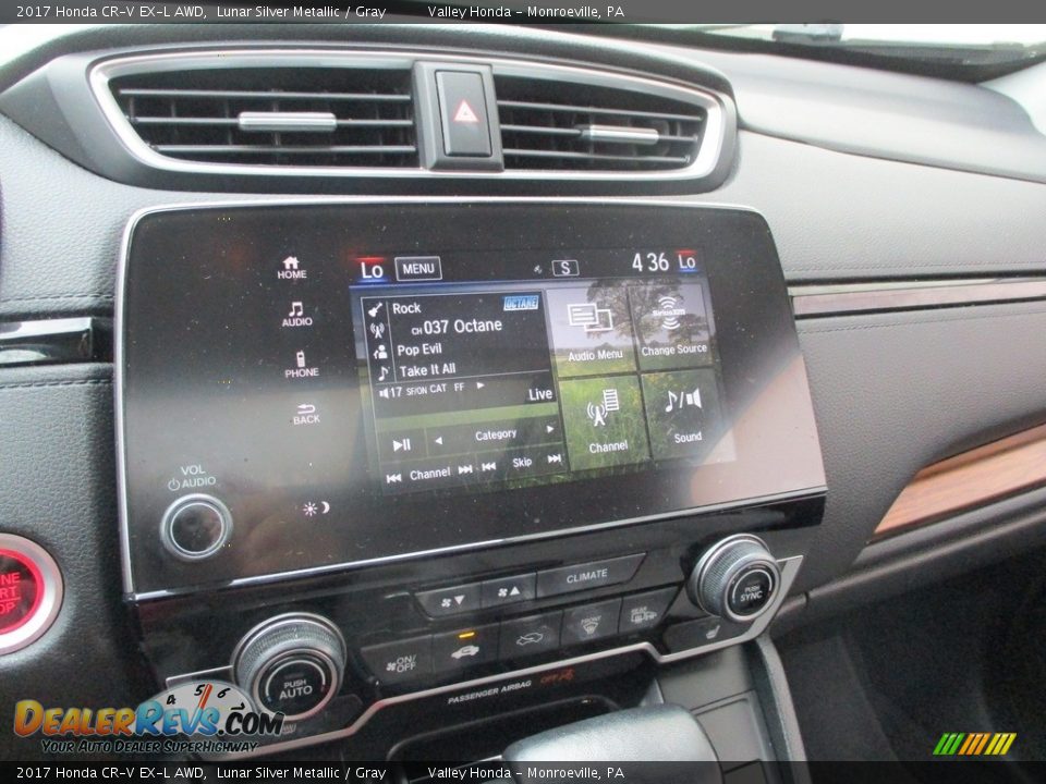 2017 Honda CR-V EX-L AWD Lunar Silver Metallic / Gray Photo #16