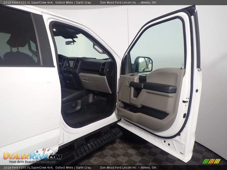 2019 Ford F150 XL SuperCrew 4x4 Oxford White / Earth Gray Photo #36