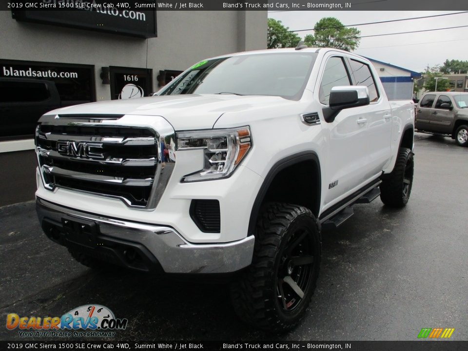 2019 GMC Sierra 1500 SLE Crew Cab 4WD Summit White / Jet Black Photo #2