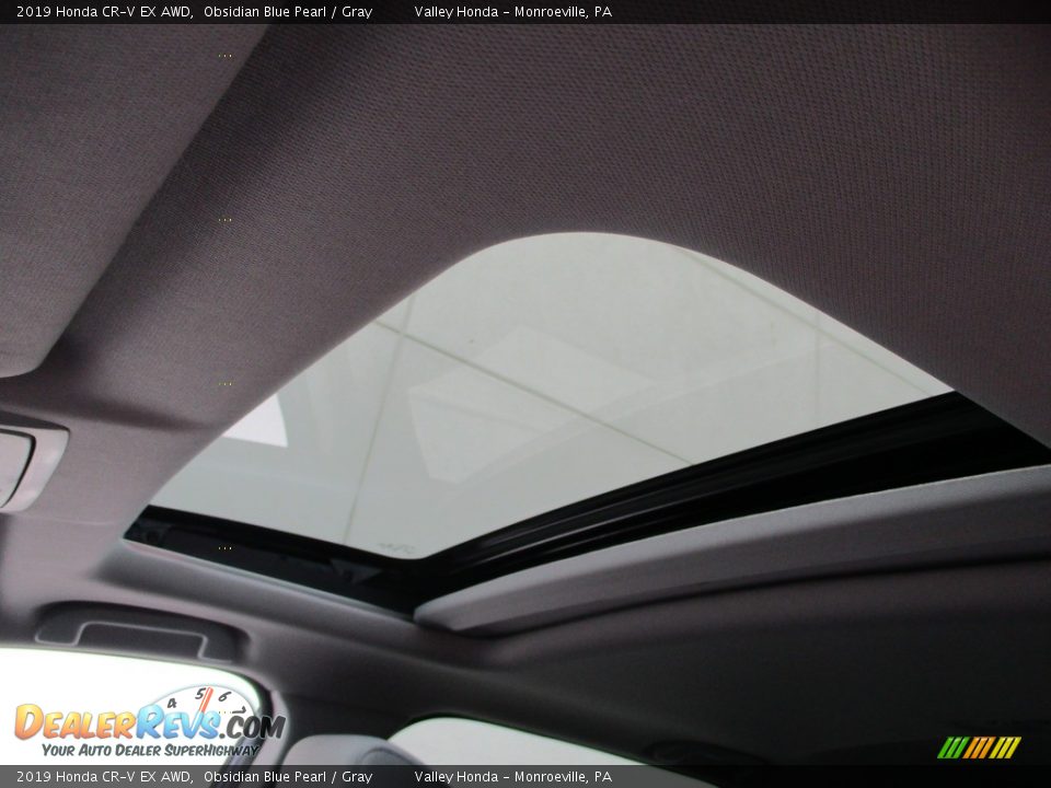 2019 Honda CR-V EX AWD Obsidian Blue Pearl / Gray Photo #11
