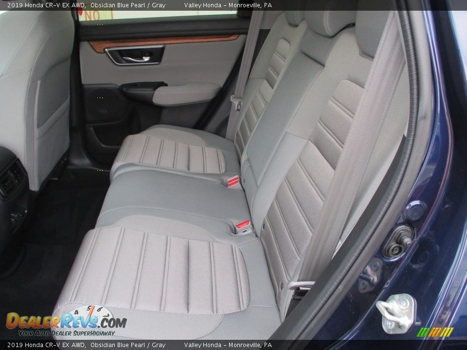 2019 Honda CR-V EX AWD Obsidian Blue Pearl / Gray Photo #13