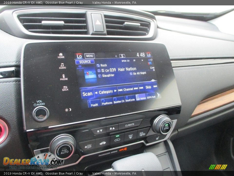 2019 Honda CR-V EX AWD Obsidian Blue Pearl / Gray Photo #15