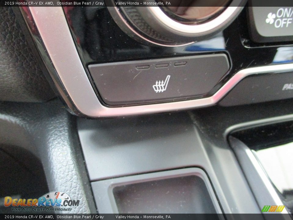 2019 Honda CR-V EX AWD Obsidian Blue Pearl / Gray Photo #17