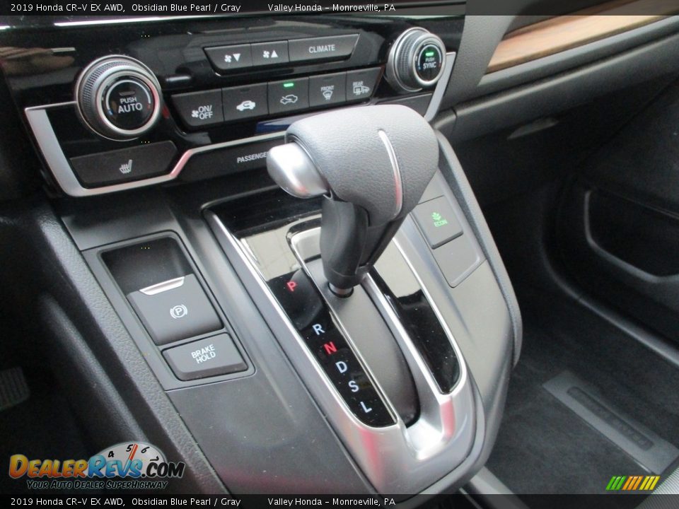 2019 Honda CR-V EX AWD Obsidian Blue Pearl / Gray Photo #18