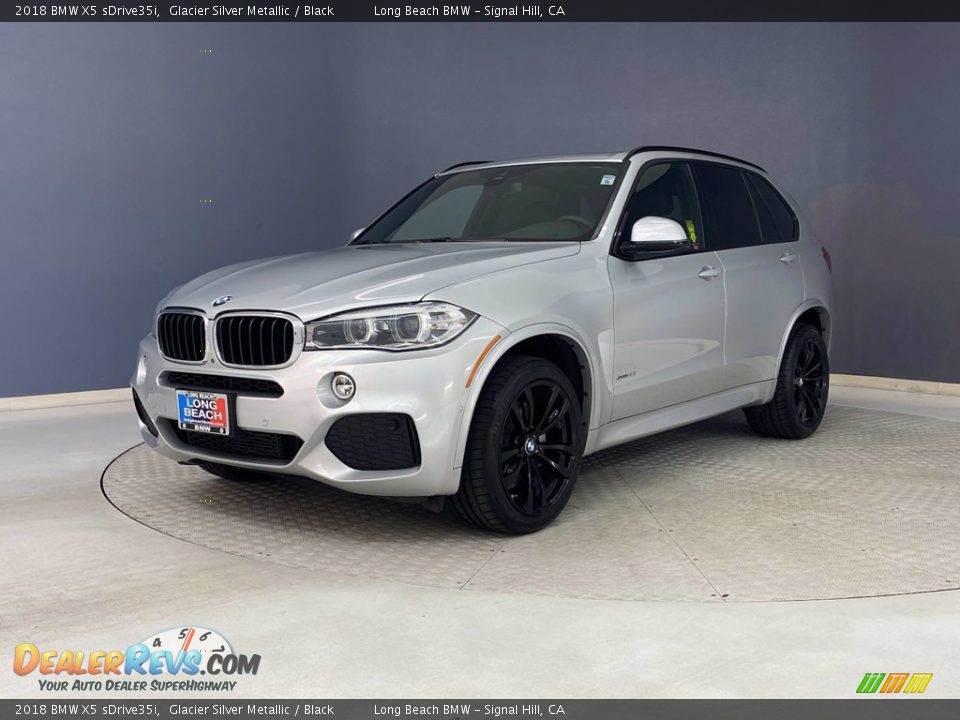 2018 BMW X5 sDrive35i Glacier Silver Metallic / Black Photo #3