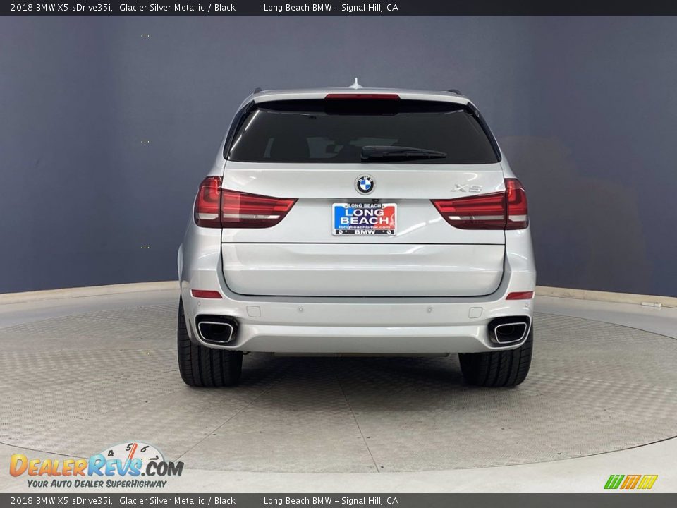 2018 BMW X5 sDrive35i Glacier Silver Metallic / Black Photo #4