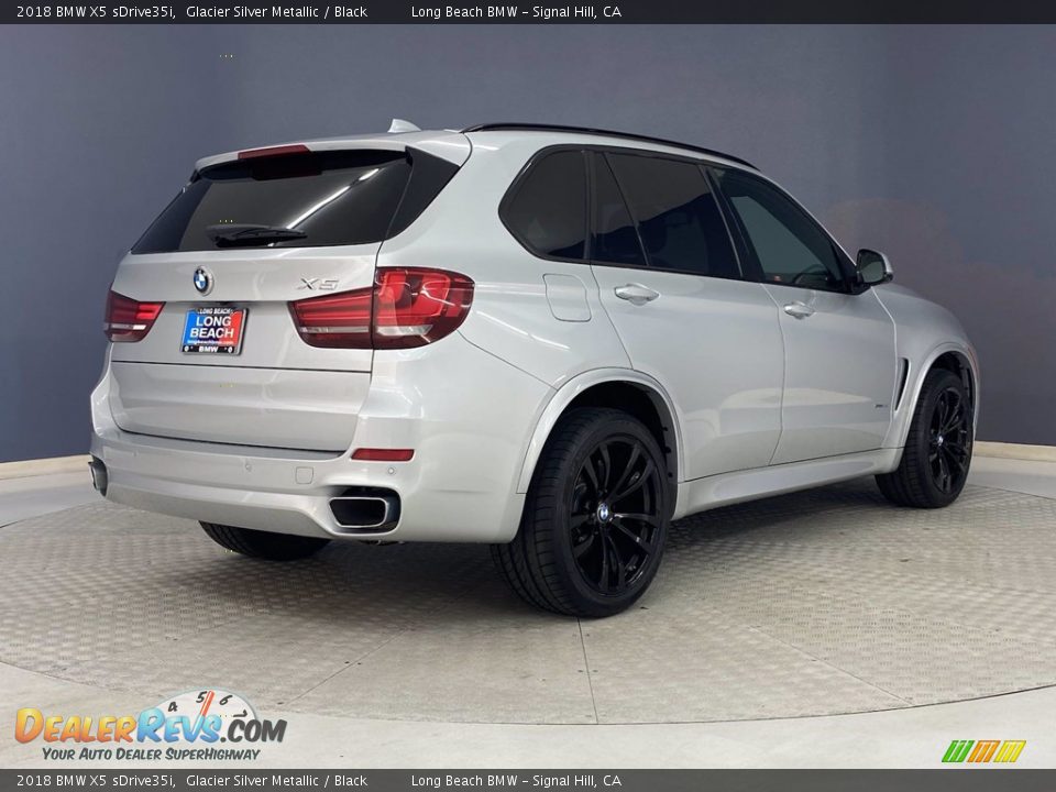 2018 BMW X5 sDrive35i Glacier Silver Metallic / Black Photo #5