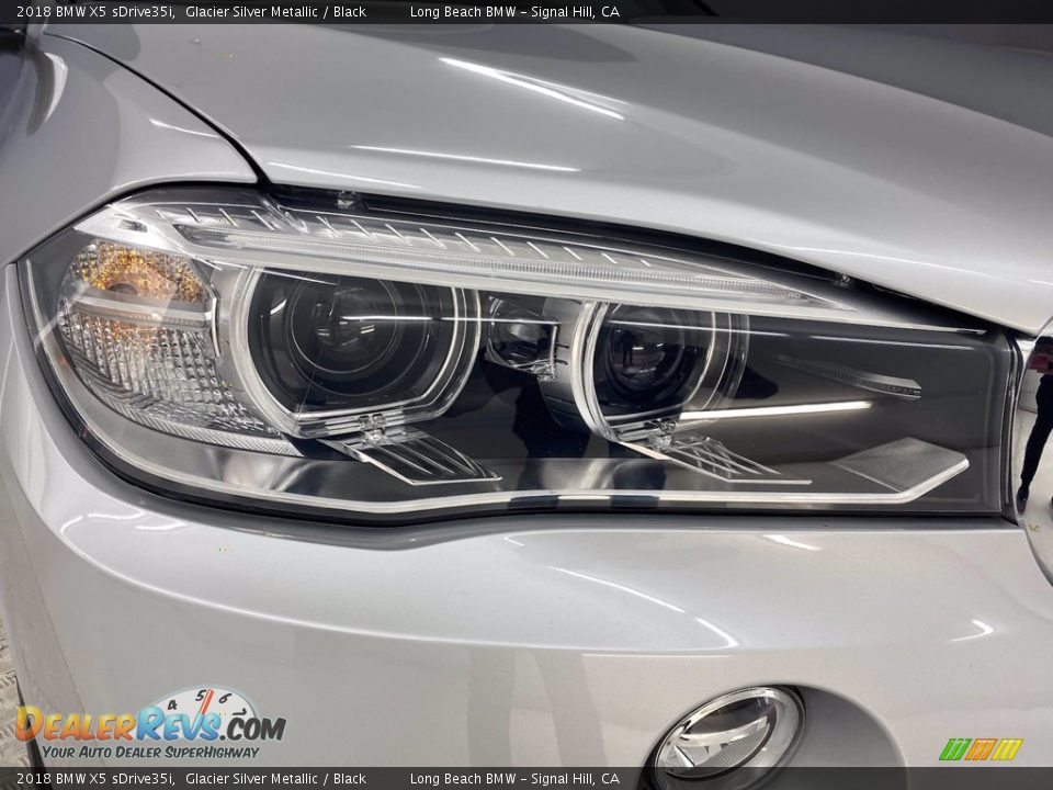 2018 BMW X5 sDrive35i Glacier Silver Metallic / Black Photo #7