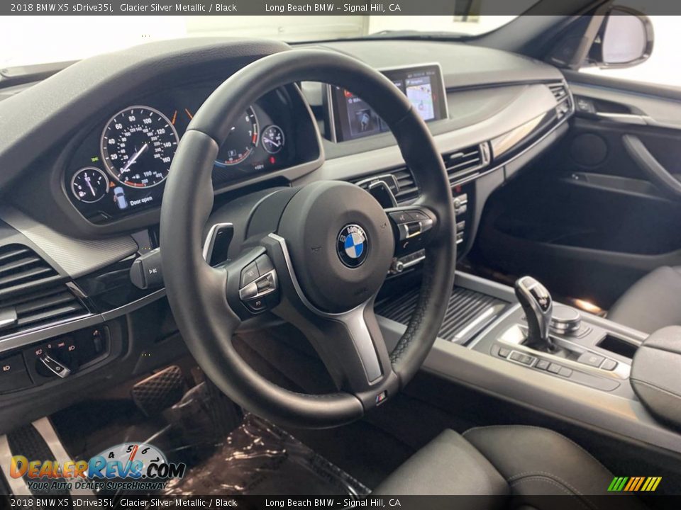 2018 BMW X5 sDrive35i Glacier Silver Metallic / Black Photo #16