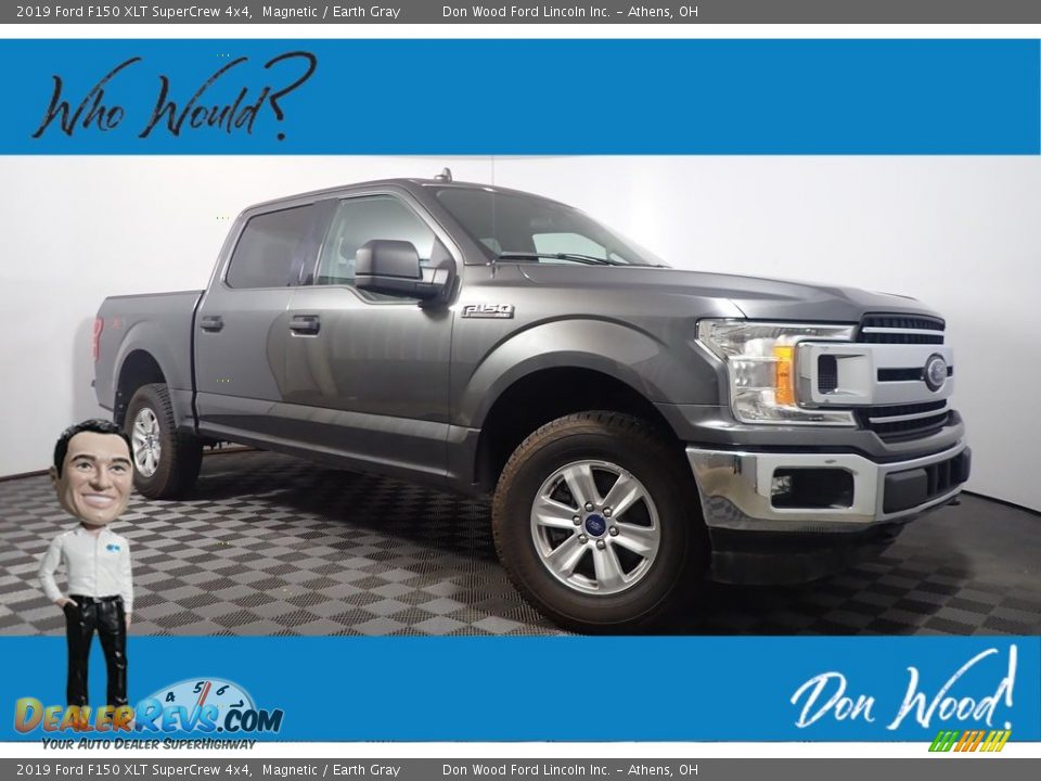 2019 Ford F150 XLT SuperCrew 4x4 Magnetic / Earth Gray Photo #1