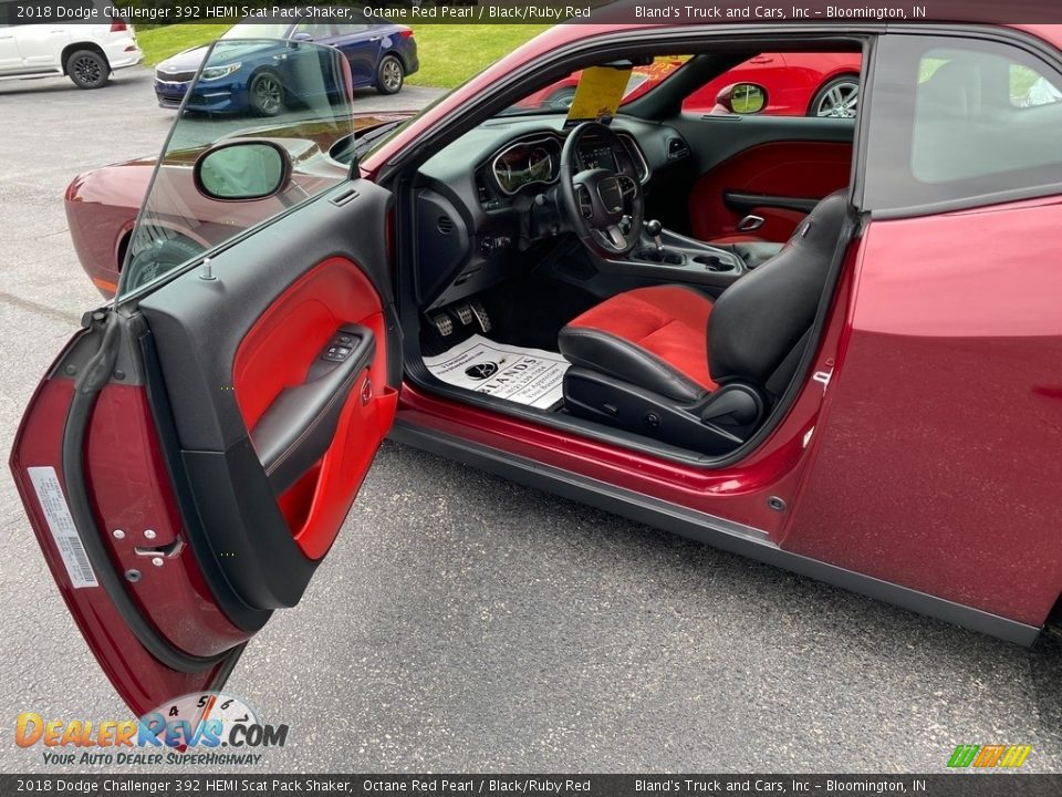 2018 Dodge Challenger 392 HEMI Scat Pack Shaker Octane Red Pearl / Black/Ruby Red Photo #11