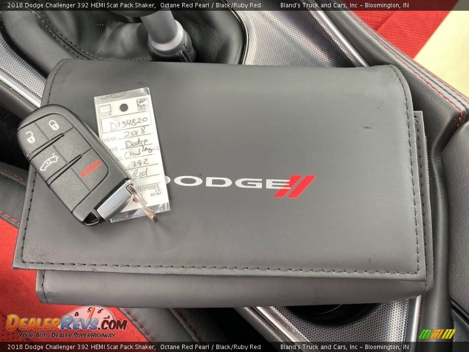 2018 Dodge Challenger 392 HEMI Scat Pack Shaker Octane Red Pearl / Black/Ruby Red Photo #31