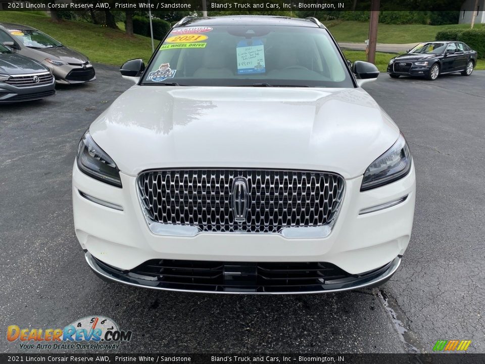 2021 Lincoln Corsair Reserve AWD Pristine White / Sandstone Photo #3