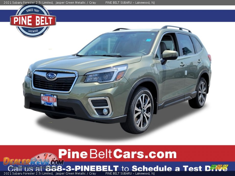 2021 Subaru Forester 2.5i Limited Jasper Green Metallic / Gray Photo #1