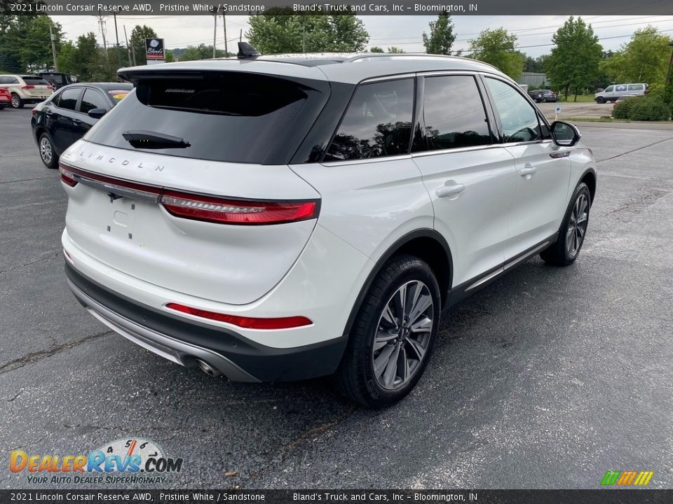 2021 Lincoln Corsair Reserve AWD Pristine White / Sandstone Photo #6