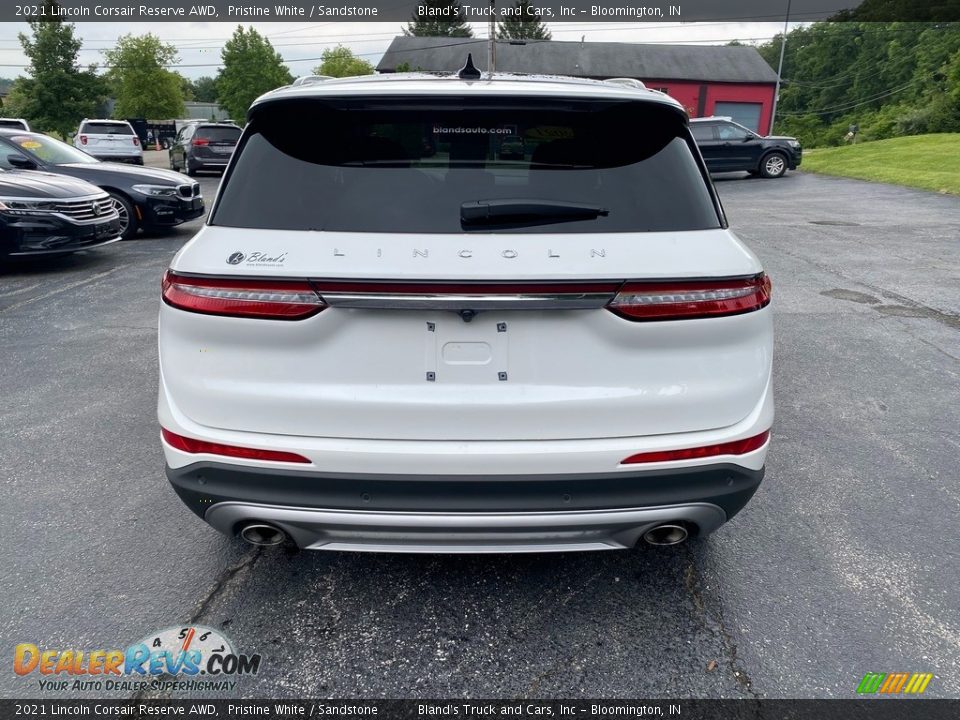 2021 Lincoln Corsair Reserve AWD Pristine White / Sandstone Photo #7