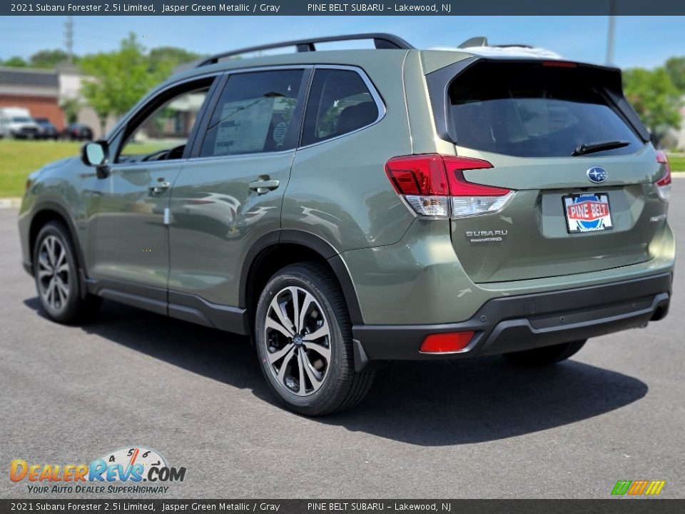 2021 Subaru Forester 2.5i Limited Jasper Green Metallic / Gray Photo #6