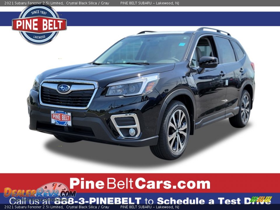 2021 Subaru Forester 2.5i Limited Crystal Black Silica / Gray Photo #1