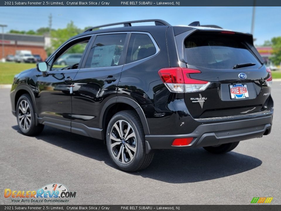 2021 Subaru Forester 2.5i Limited Crystal Black Silica / Gray Photo #6