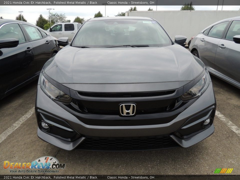 2021 Honda Civic EX Hatchback Polished Metal Metallic / Black Photo #2