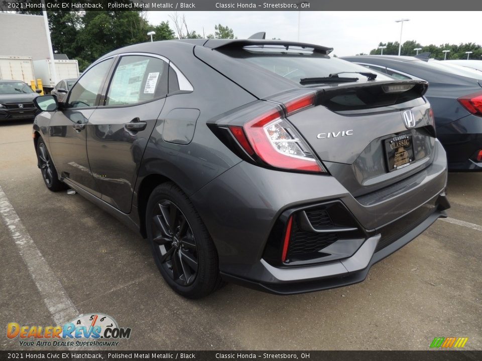 2021 Honda Civic EX Hatchback Polished Metal Metallic / Black Photo #5