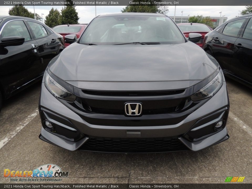 2021 Honda Civic Sport Touring Hatchback Polished Metal Metallic / Black Photo #2