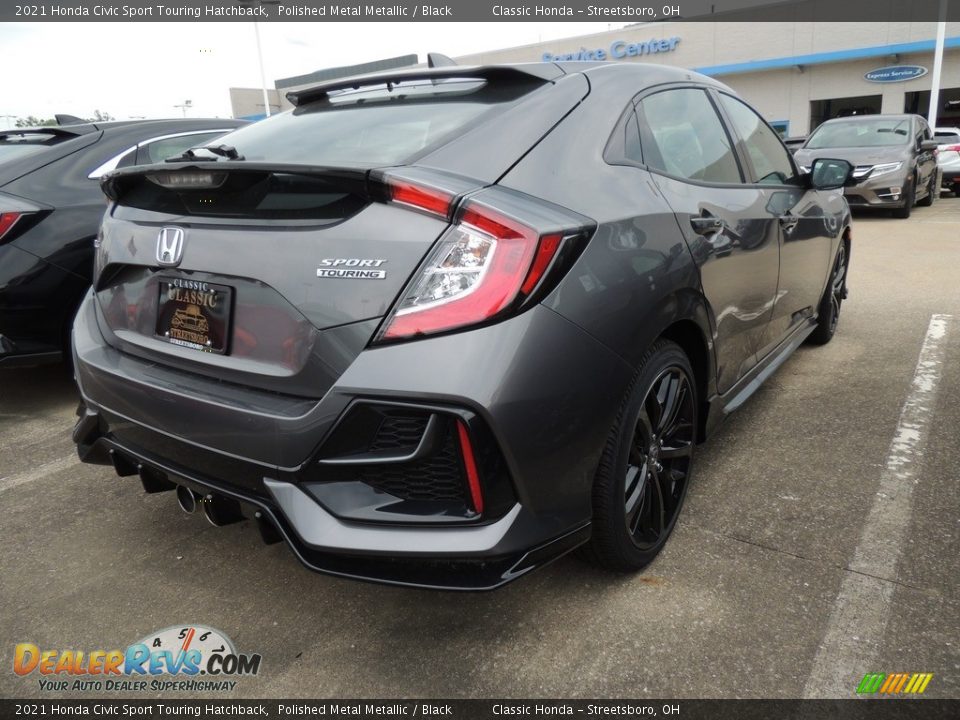 2021 Honda Civic Sport Touring Hatchback Polished Metal Metallic / Black Photo #4