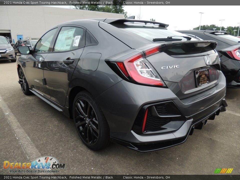 2021 Honda Civic Sport Touring Hatchback Polished Metal Metallic / Black Photo #5