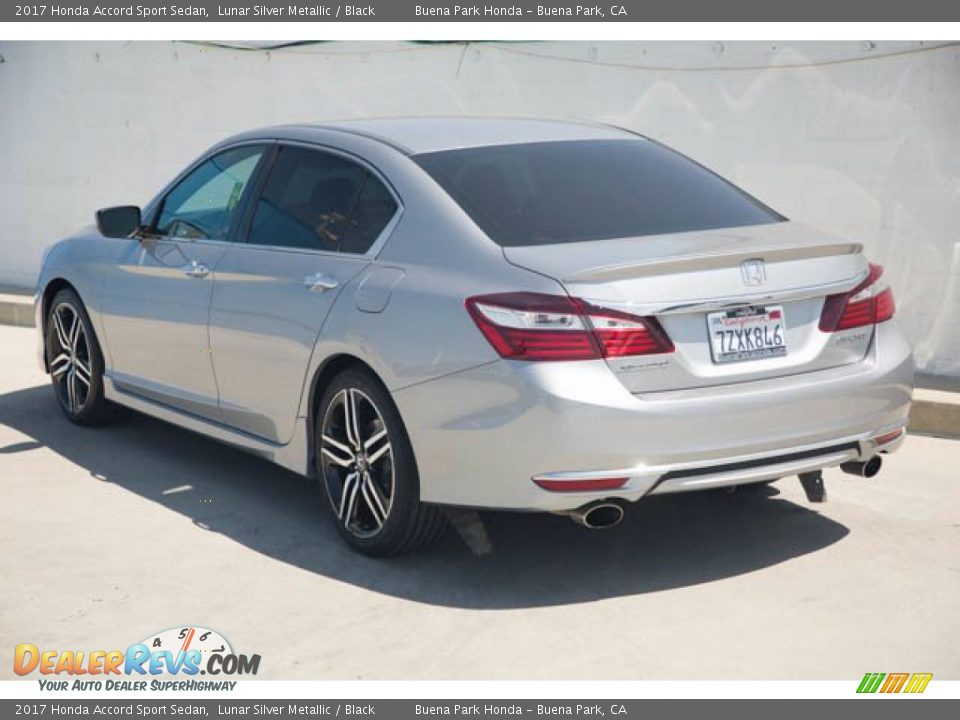 2017 Honda Accord Sport Sedan Lunar Silver Metallic / Black Photo #2