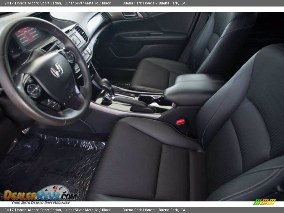 2017 Honda Accord Sport Sedan Lunar Silver Metallic / Black Photo #3