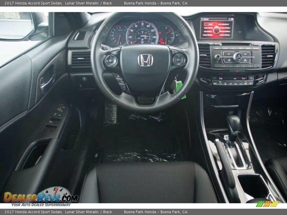 2017 Honda Accord Sport Sedan Lunar Silver Metallic / Black Photo #5