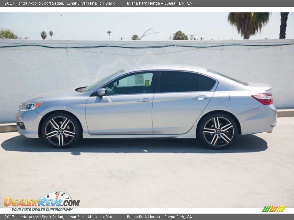 2017 Honda Accord Sport Sedan Lunar Silver Metallic / Black Photo #8