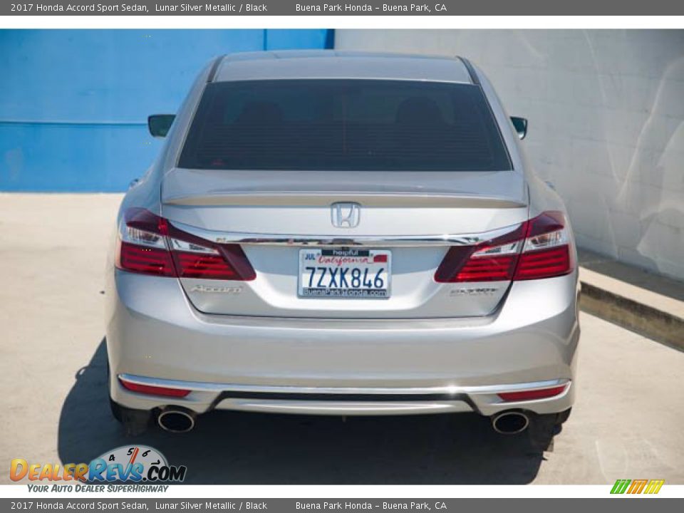 2017 Honda Accord Sport Sedan Lunar Silver Metallic / Black Photo #9