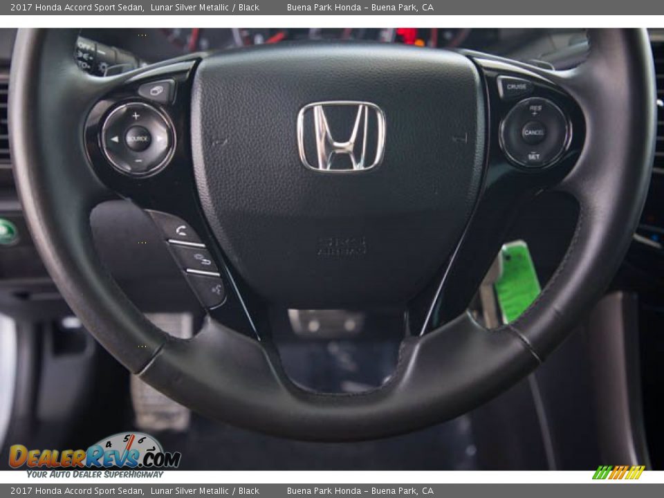2017 Honda Accord Sport Sedan Lunar Silver Metallic / Black Photo #13