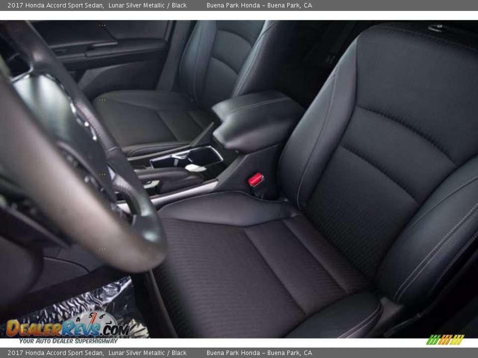 2017 Honda Accord Sport Sedan Lunar Silver Metallic / Black Photo #15