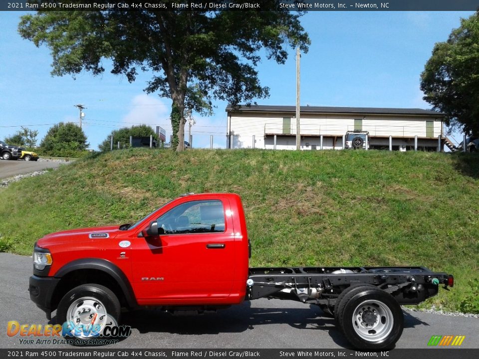 2021 Ram 4500 Tradesman Regular Cab 4x4 Chassis Flame Red / Diesel Gray/Black Photo #1