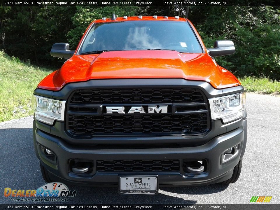 2021 Ram 4500 Tradesman Regular Cab 4x4 Chassis Flame Red / Diesel Gray/Black Photo #3