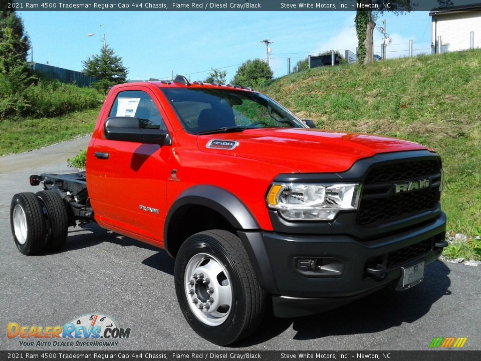 Flame Red 2021 Ram 4500 Tradesman Regular Cab 4x4 Chassis Photo #4