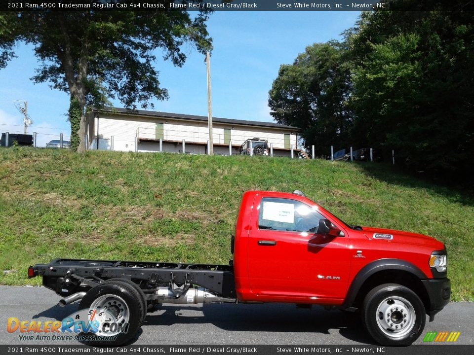 Flame Red 2021 Ram 4500 Tradesman Regular Cab 4x4 Chassis Photo #5