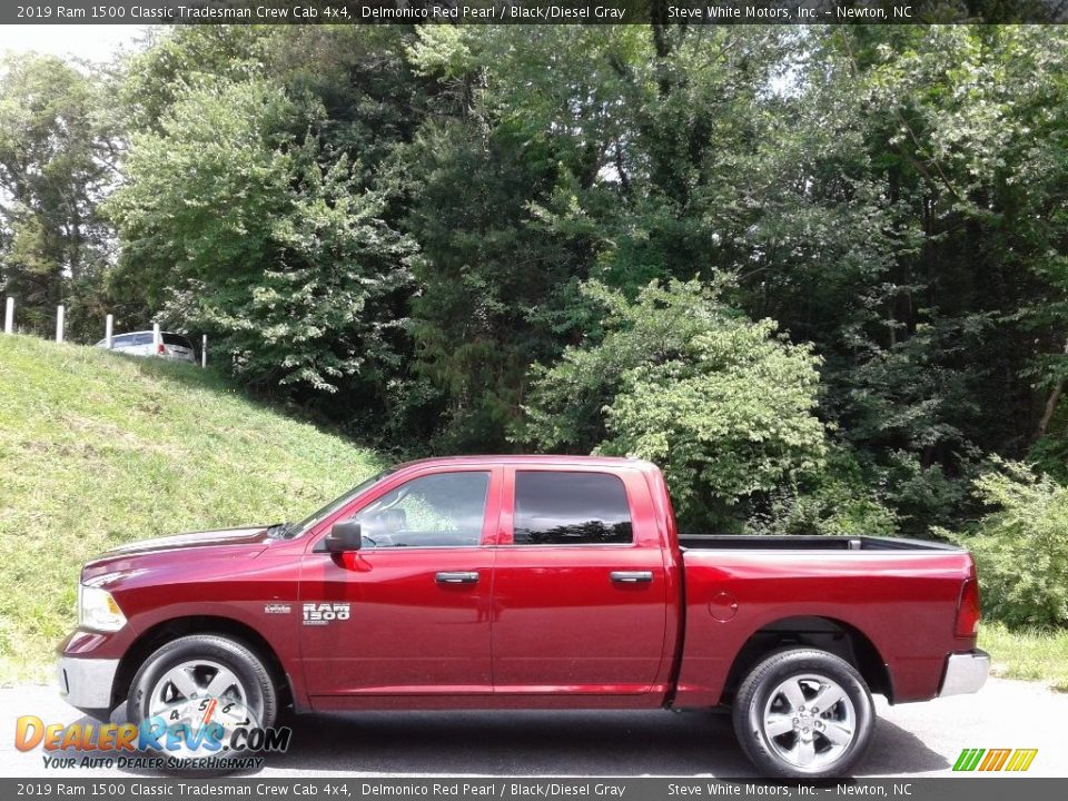 2019 Ram 1500 Classic Tradesman Crew Cab 4x4 Delmonico Red Pearl / Black/Diesel Gray Photo #1