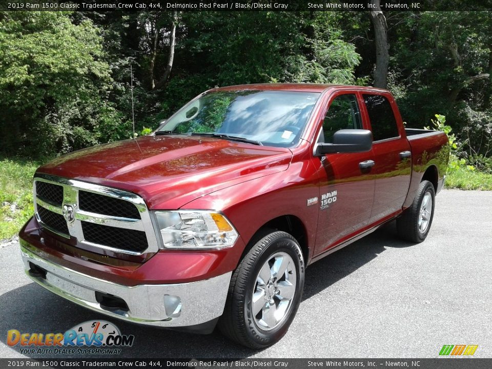 2019 Ram 1500 Classic Tradesman Crew Cab 4x4 Delmonico Red Pearl / Black/Diesel Gray Photo #2