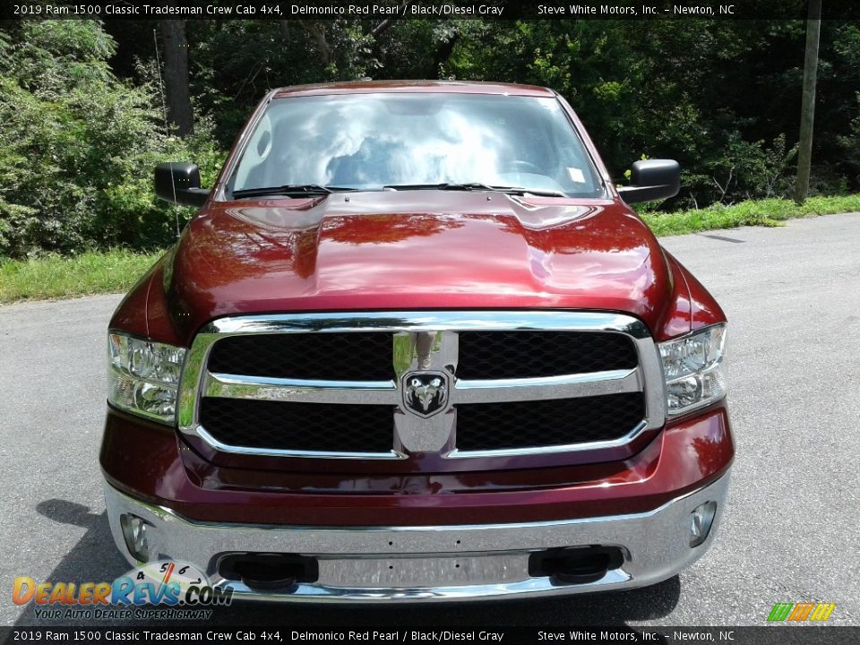 2019 Ram 1500 Classic Tradesman Crew Cab 4x4 Delmonico Red Pearl / Black/Diesel Gray Photo #3