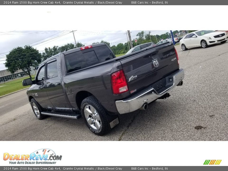 2014 Ram 1500 Big Horn Crew Cab 4x4 Granite Crystal Metallic / Black/Diesel Gray Photo #6